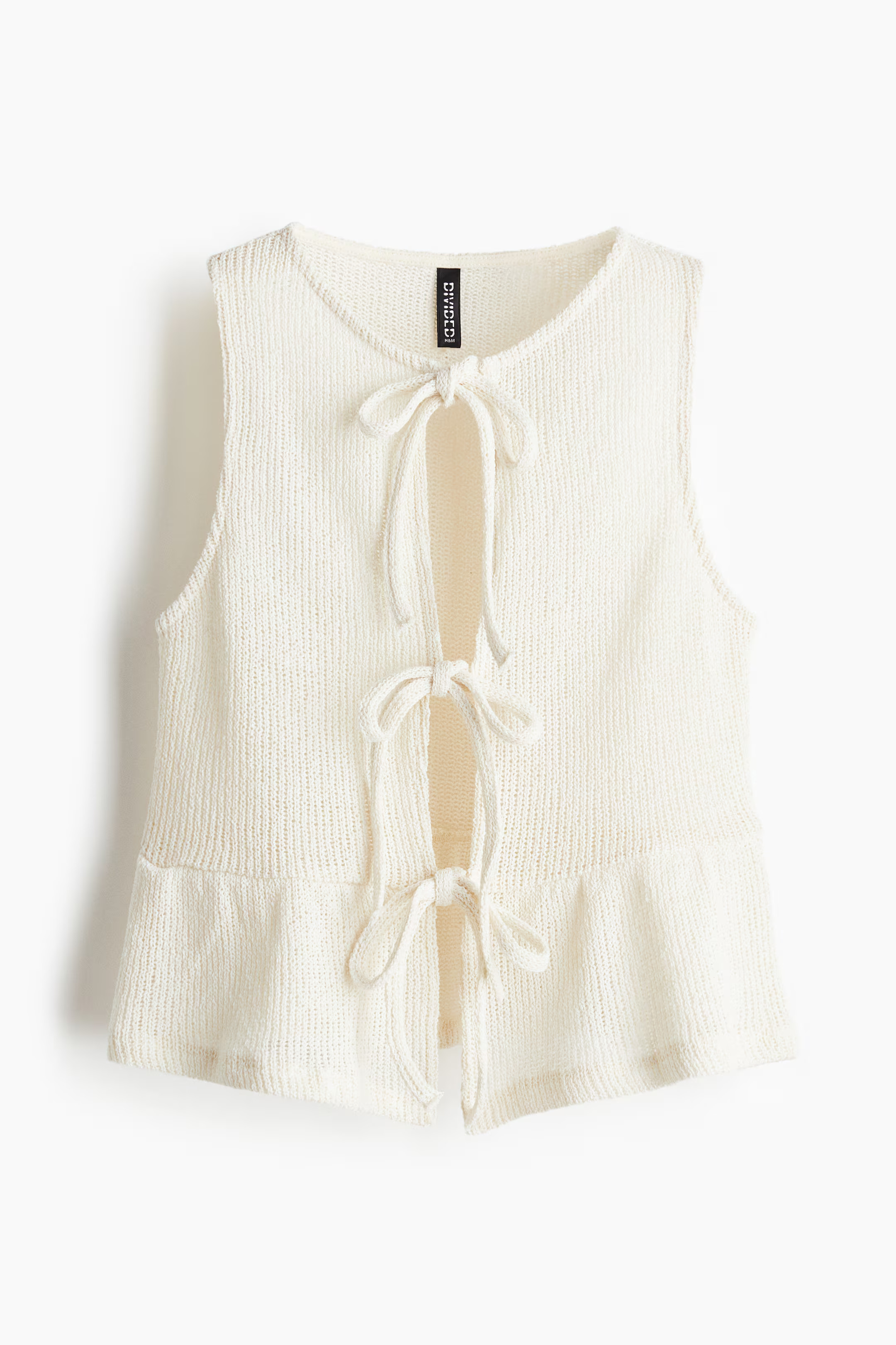 Tie-Front Peplum Top | H&M (US + CA)