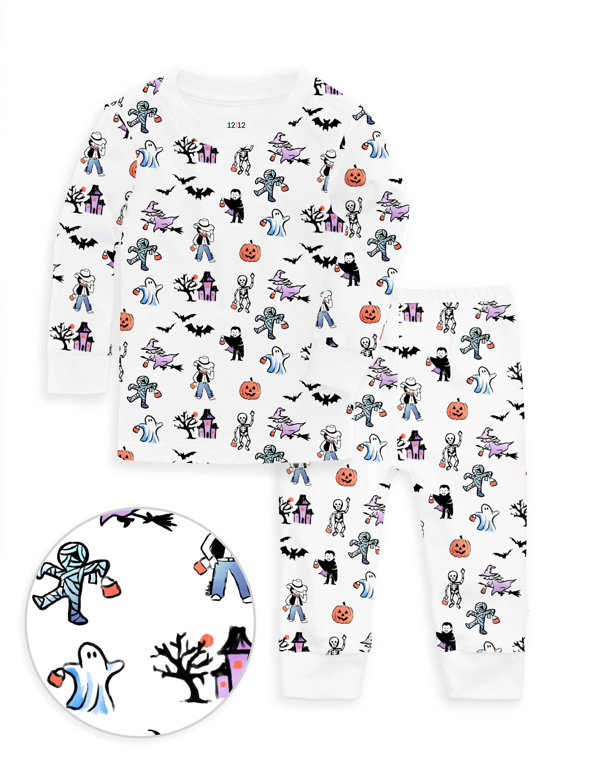 The Organic Long Sleeve Pajama Set | 1212