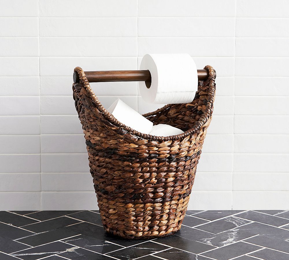 Seagrass Handcrafted Toilet Paper Holder | Pottery Barn (US)