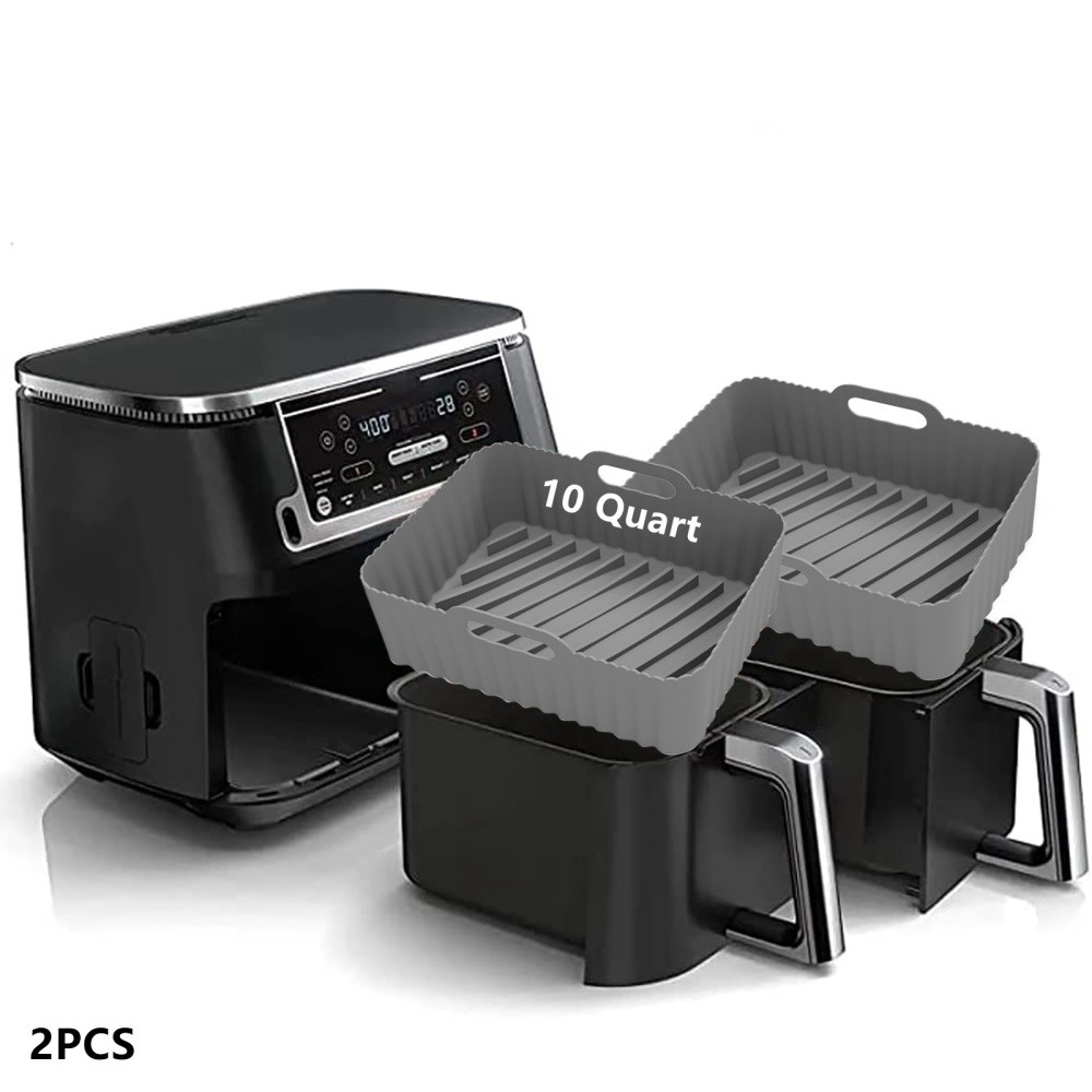 2 Pcs 10QT Air Fryer Silicone Liners Air Fryer Silicone Pot for Ninja DZ401Ninja DZ550,Reusable A... | Walmart (US)