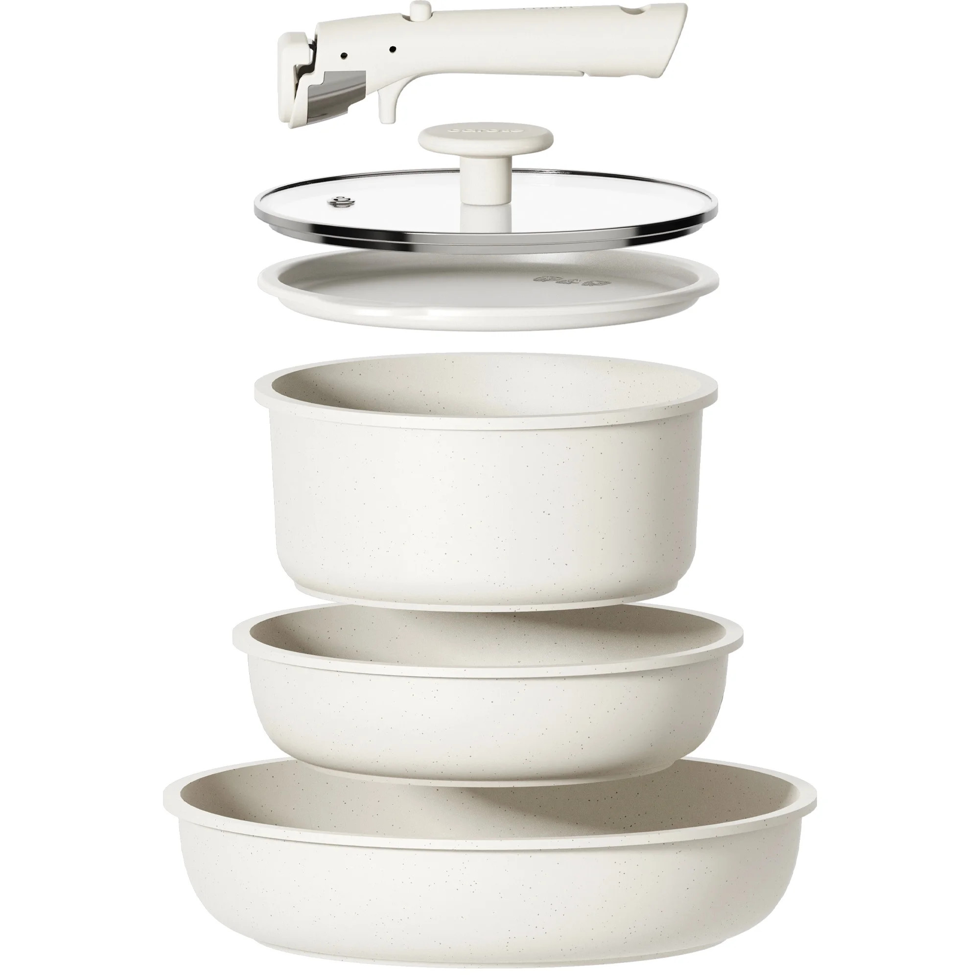 Carote Nonstick Detachable Pots and Pans Set, 6 Pieces Induction Cookware Set, Oven/Dishwasher Sa... | Walmart (US)