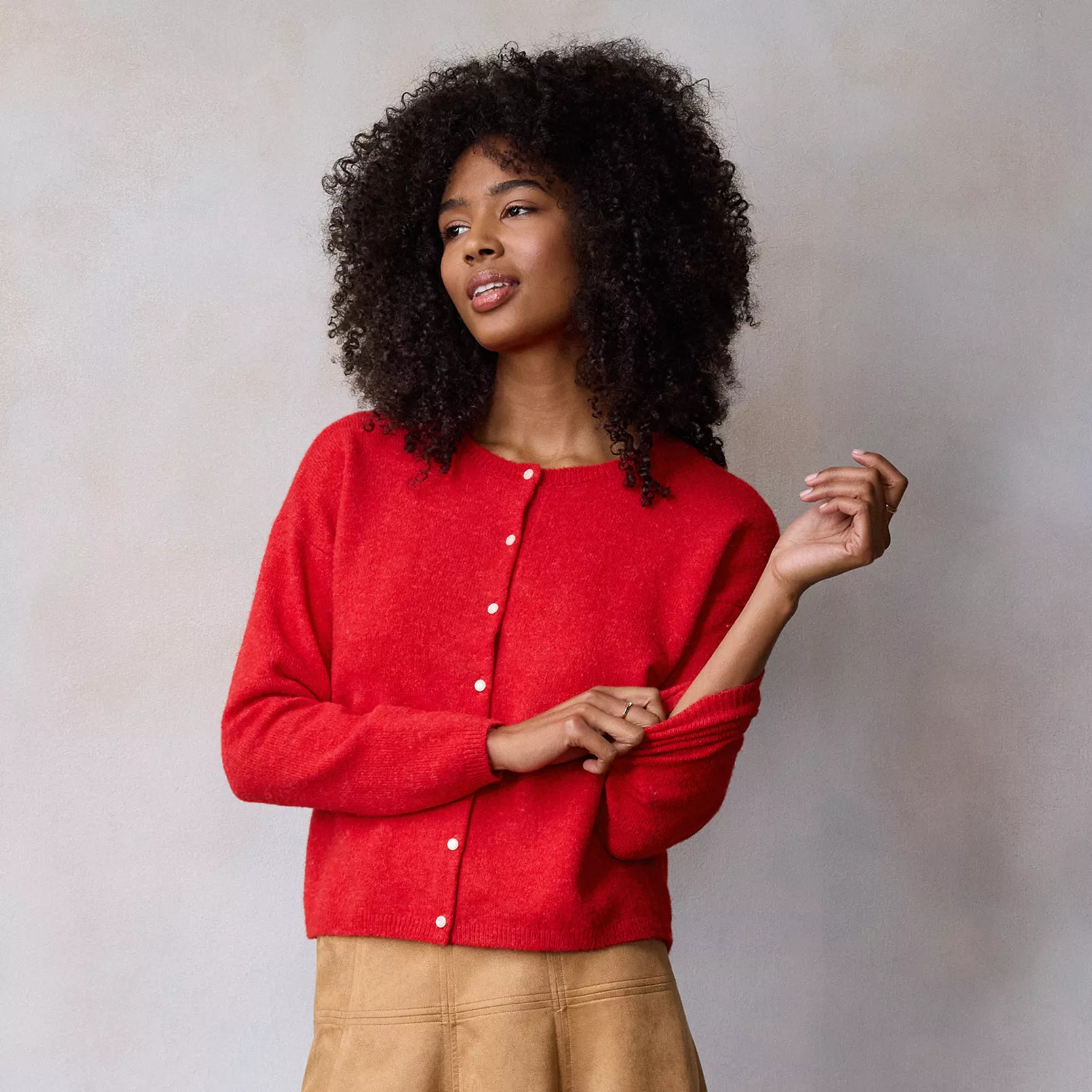 Women's LC Lauren Conrad Knit Button Down Layering Cardigan | Kohl's