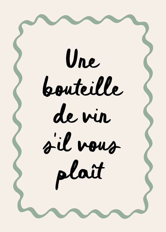 A Bottle of Wine Please Print | Desenio