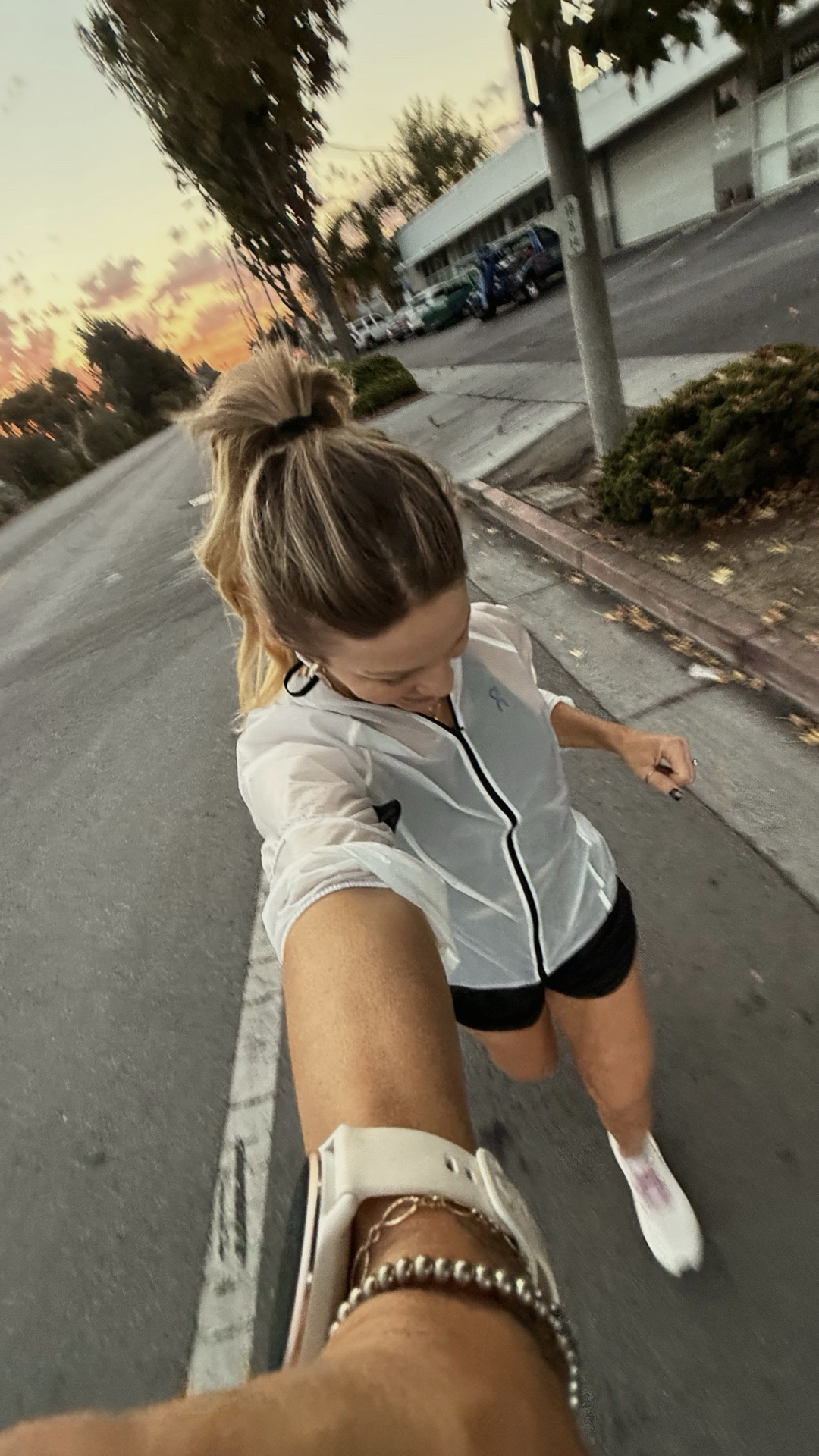 RUNNING THINGS // current shoes and new favorite lightweight jacket. 🏃🏼‍♀️

wearing a small.