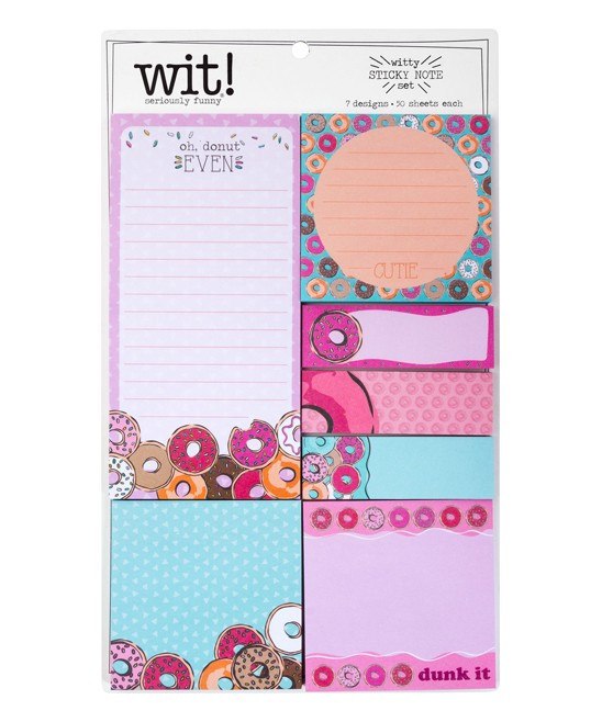 Karma Notepads and Notebooks Donut - Donut Sticky Note Set | Zulily
