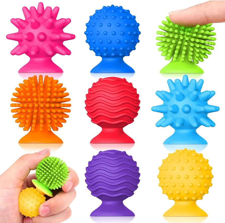 Sensory Fidget Toys Kids Adults ：Textured Suction Cup Toys for Kids with Autism- Squishy Sensor... | Amazon (US)