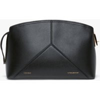 Victoria Beckham Bag - Victoria Clutch Bag In Black Leather | Victoria Beckham UK