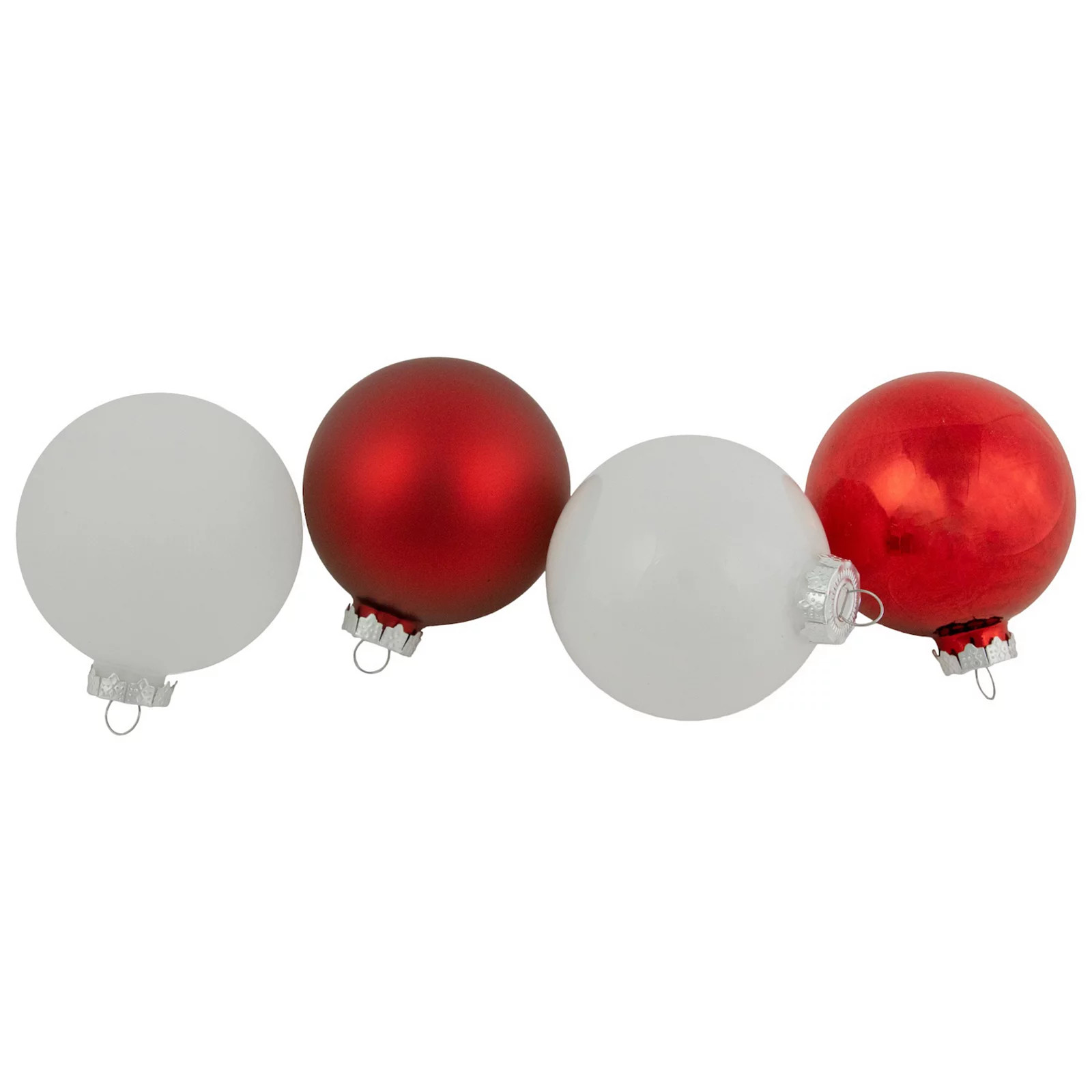 Northlight 3-Finish Christmas Glass Ball Christmas Ornament 96-pk., Red | Kohl's