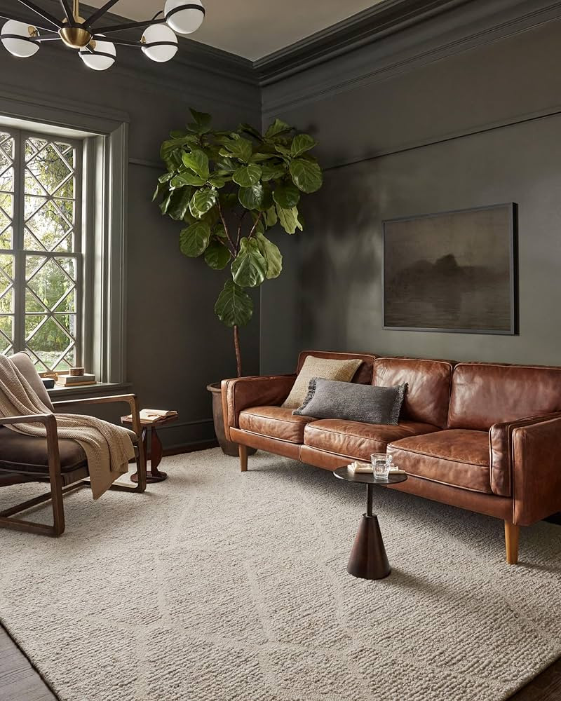 Loloi Magnolia Home by Joanna Gaines Jones Collection JON-02 Natural/Oatmeal 7'-9" x 9'-9" Area R... | Amazon (US)