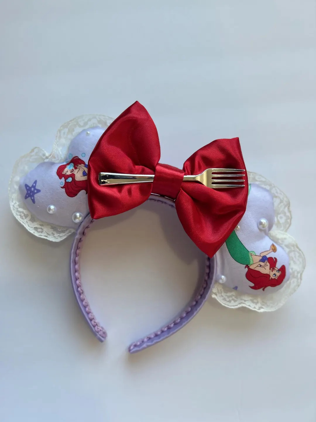Ariel Mermaid Heart Shape Minnie Ears - Etsy | Etsy (US)