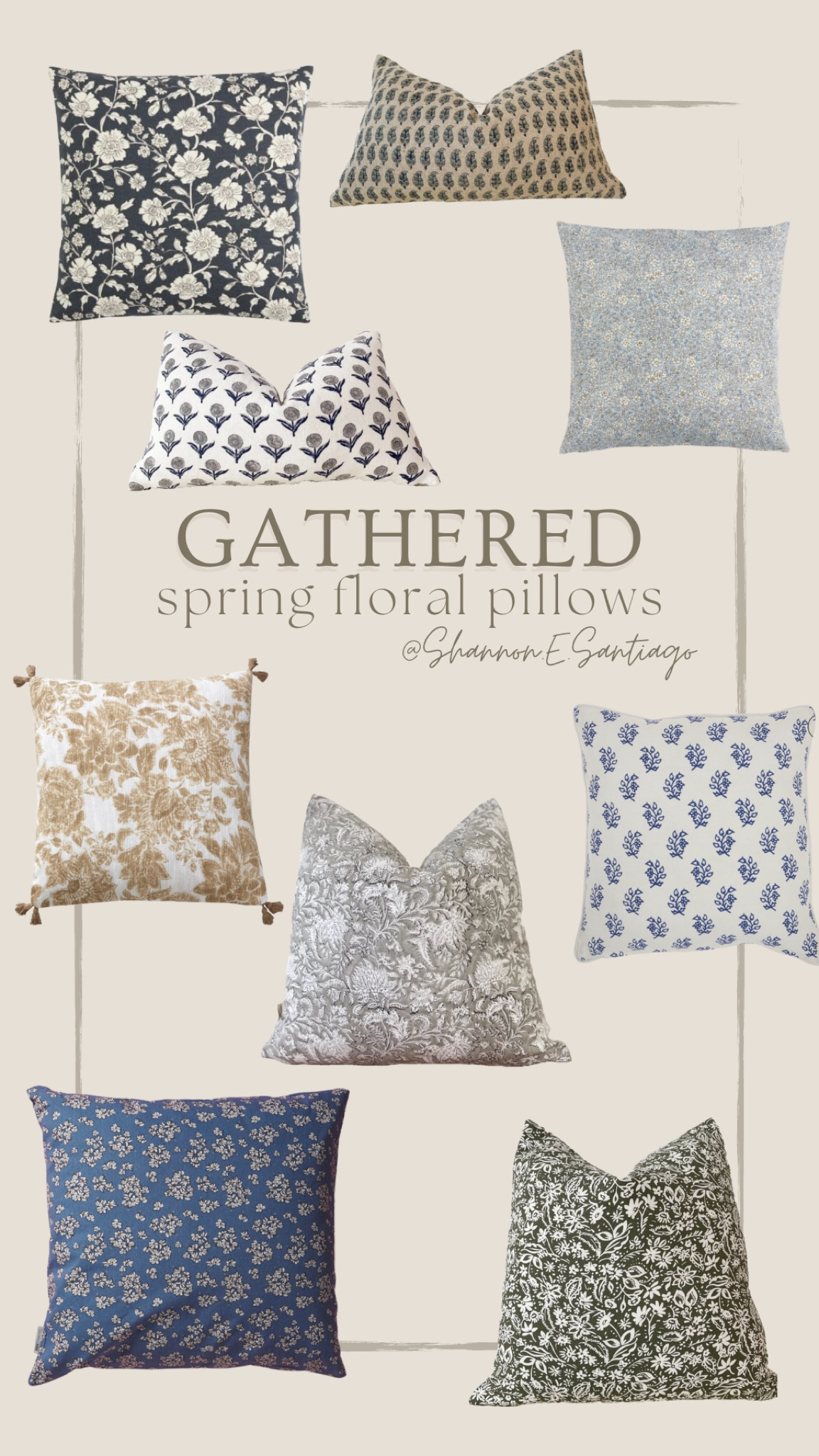 Spring floral pillows, budget pillows, block print pillows, budget decor, spring decor

#LTKunder50 #LTKSeasonal #LTKhome