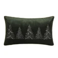 My Texas House 14" x 24" Embroidered Green/Gold Velvet Decorative Pillow Cover | Walmart (US)