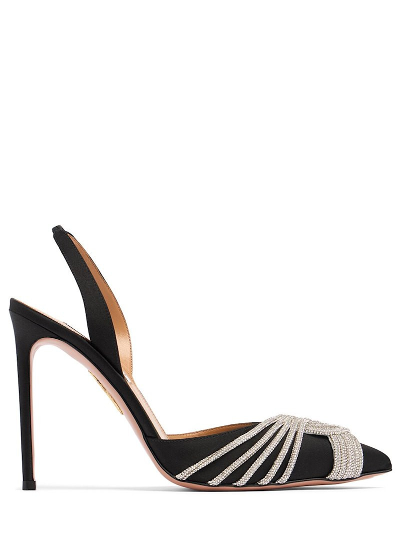 105mm Gatsby satin slingback pumps | Luisaviaroma