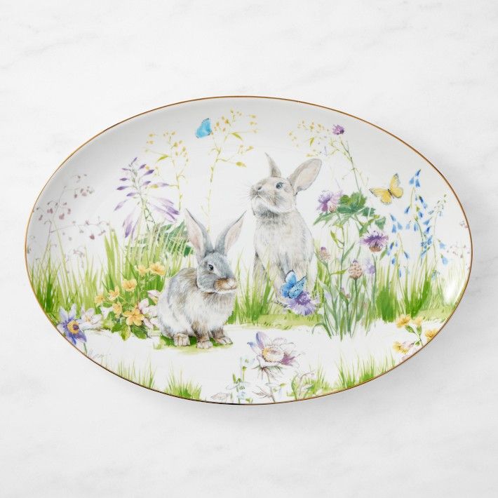 Floral Meadow Oval Platter | Williams-Sonoma
