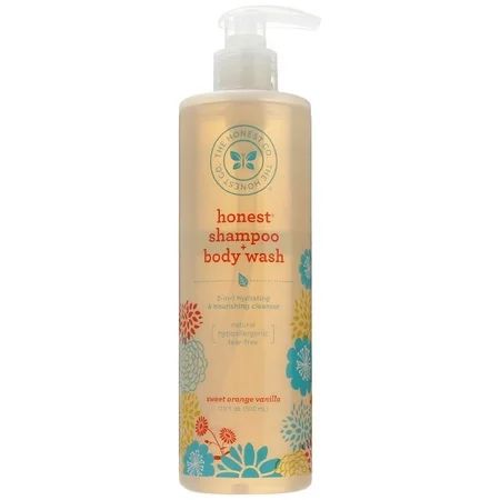The Honest Company Sweet Orange Vanilla Shampoo & Body Wash with Pump, 17-ounce (Pack of 2) | Walmart (US)