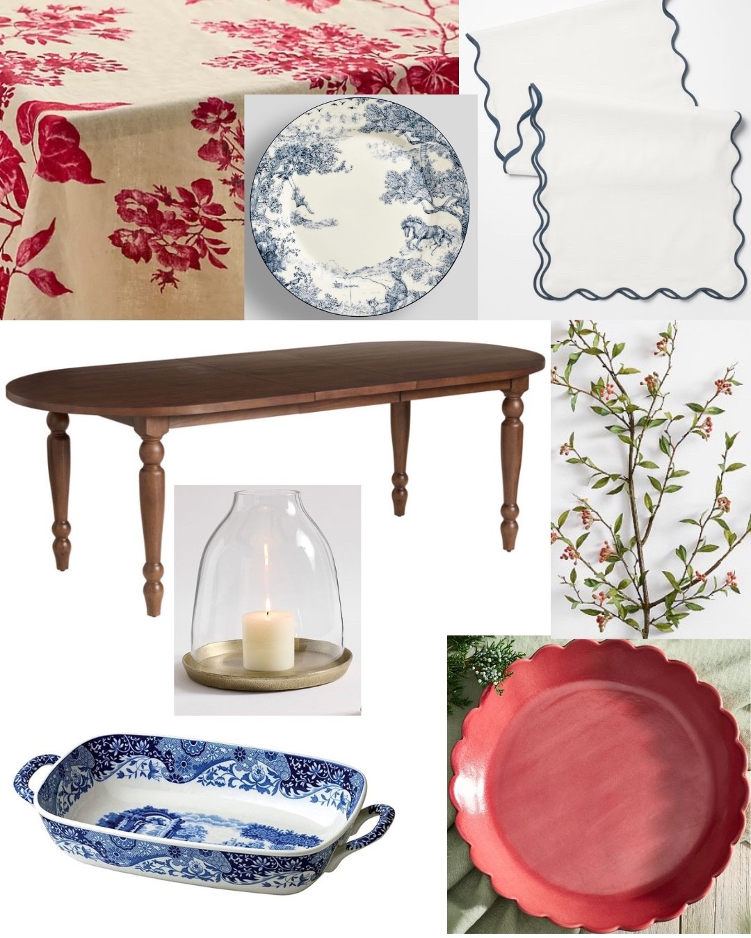 Thanksgiving Table- reds and blues 

#LTKSeasonal #LTKHome