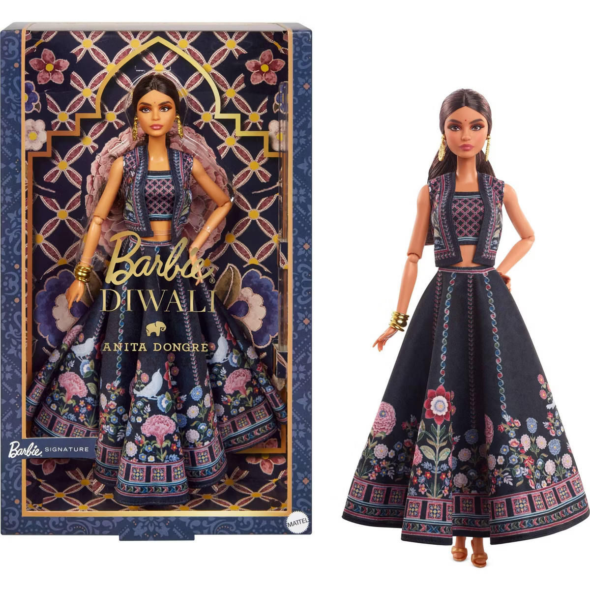 Barbie Signature Diwali Barbie Doll by Anita Dongre Wearing Festival of Lights Look, Holiday Coll... | Target
