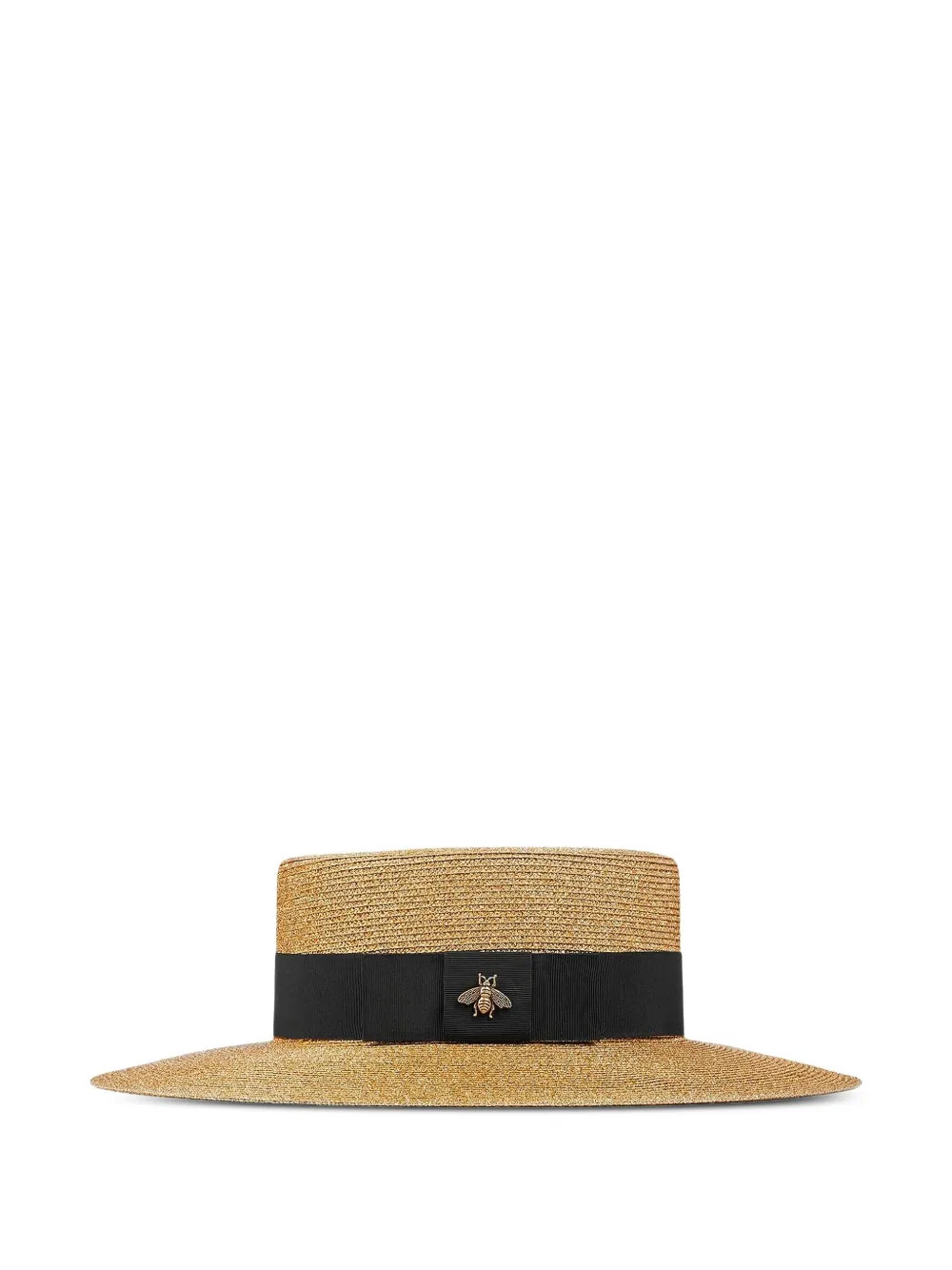 Gucci bee-detail Lamé Hat | Gold | FARFETCH | Farfetch Global