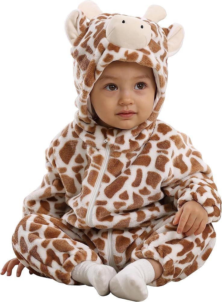 Unisex-Baby Animal Onesie Costume Cartoon Animal Outfit Homewear Kids' One-Piece Rompers | Amazon (US)