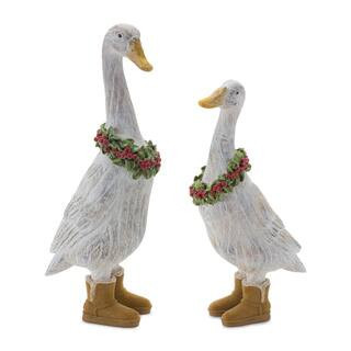 Winter Goose Figurine with Boots Set By Melrose in White | 3" x 4.5" x 11.5" | Michaels® | Michaels Stores