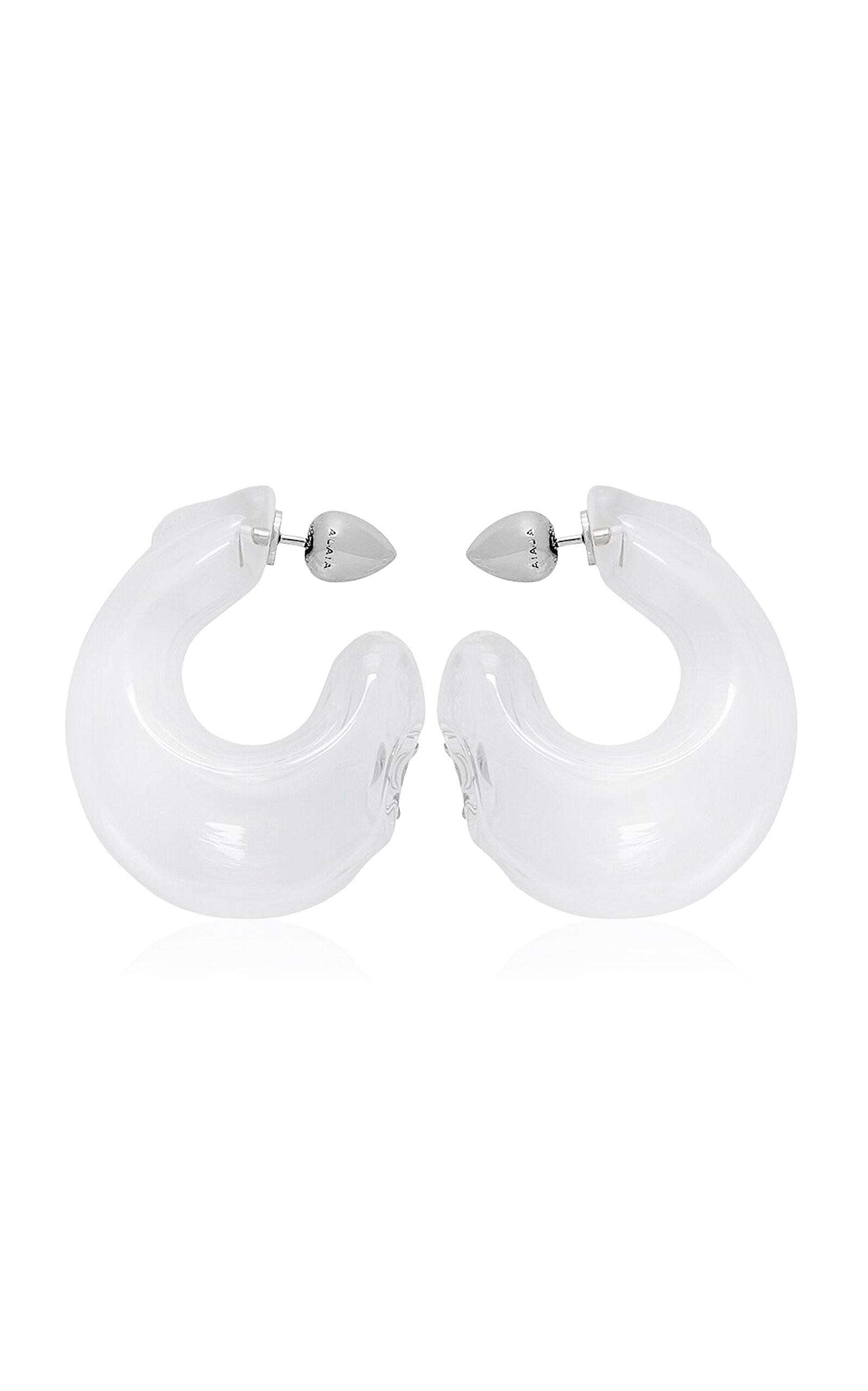 Bubble Glass and Brass Hoop Earrings | Moda Operandi (Global)