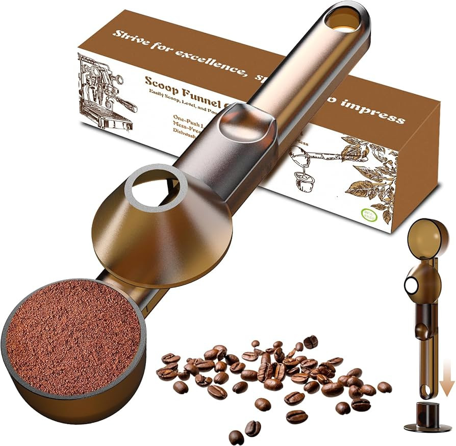 Coffee Scoop with Funnel for Ground Coffee, Protein Powder & Tea, for Reusable K Cup Refiller, 2T... | Amazon (US)