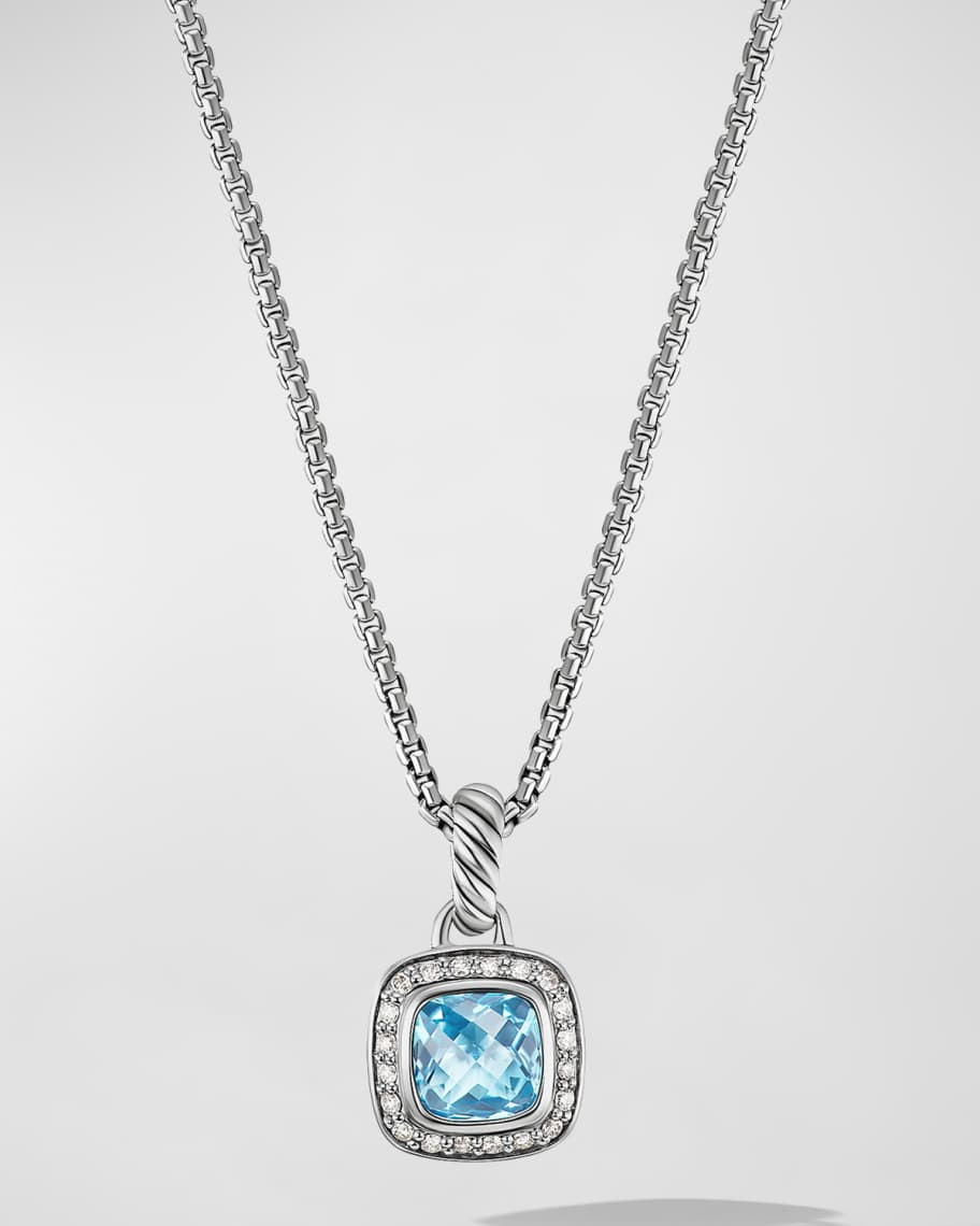 Petite Albion Necklace with Gemstone and Diamonds | Neiman Marcus