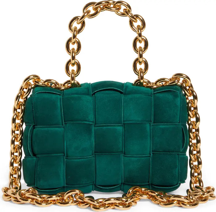 Chain Cassette Suede Crossbody Bag | Nordstrom