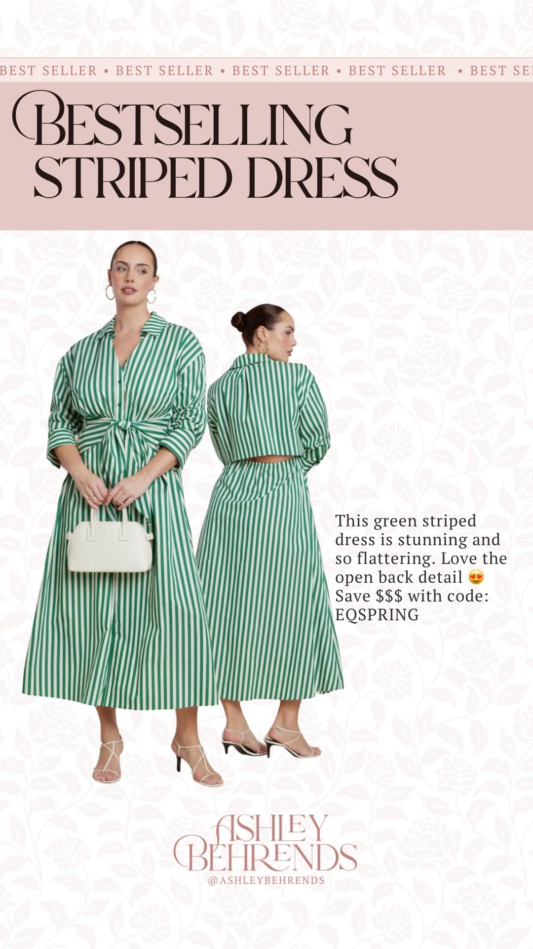 This striped dress is so flattering, plus size friendly and currently on major sale! The tie front is absolutely stunning and the open back is such a fun detail. I love how it adds a bit of sass to the look and makes it less office and more happy hour! 
Office approved 

#LTKPlusSize #LTKSaleAlert #LTKWorkwear