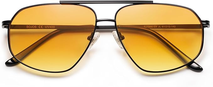 SOJOS Retro Hexagon Aviator Sunglasses for Women Men Trendy Vintage UV400 Protection Shades SJ120... | Amazon (US)