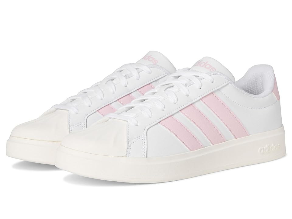 adidas Streettalk Women's Shoes White/Clear Pink/White : 10.5 B - Medium, Rubber | Zappos