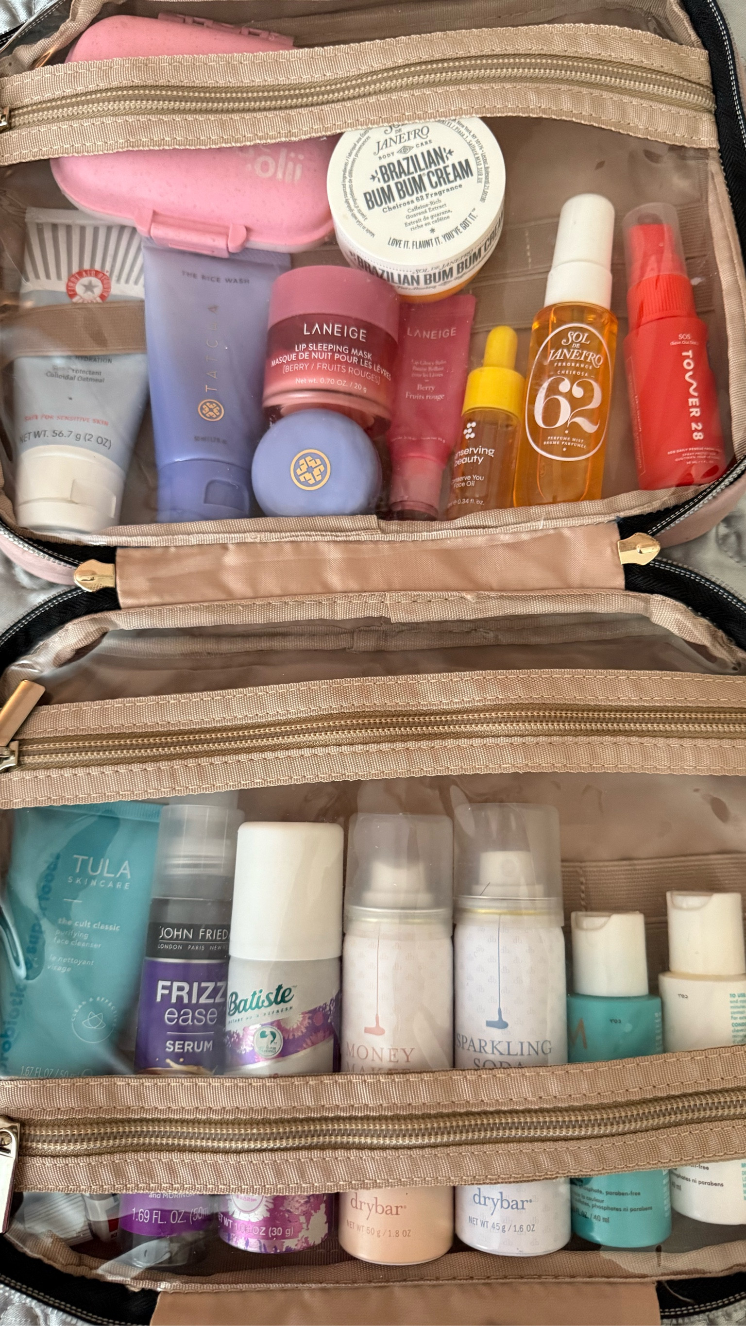 My mini travel must haves! All of my daily skincare products come in travel size so I keep my toiletries always packed and ready for our next adventure. 
I love the Sol de Janeiro Bum Bum Cream scent for vacation. 

#LTKFindsUnder50 #LTKBeauty #LTKTravel