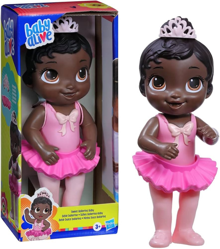 Baby Alive, Boneca Bebê Doce Bailarina Negra, Vestido Rosa | Amazon (BR)