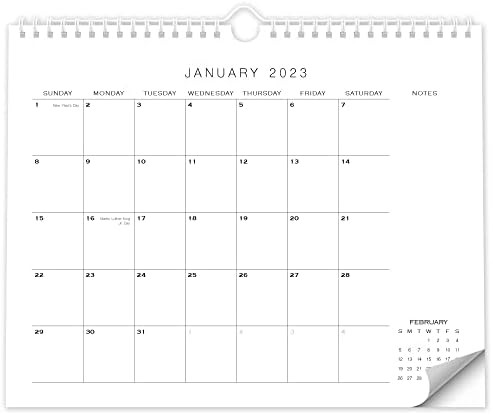 Simplified Office Wall Calendar - Runs until December 2023 – 14.5"x11.5" Minimalistic Monthly Calend | Amazon (US)