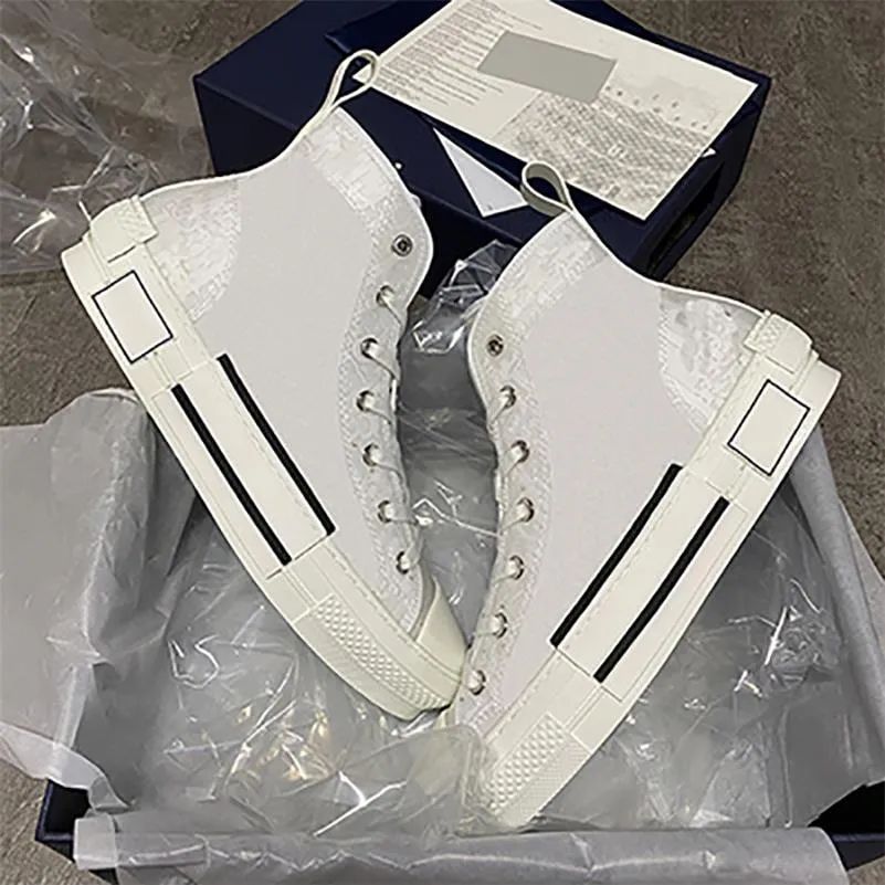 2021 Designer B23 Oblique Sneaker For Women Men HighTop Print Shoes Technical Leather Clear Canva... | DHGate