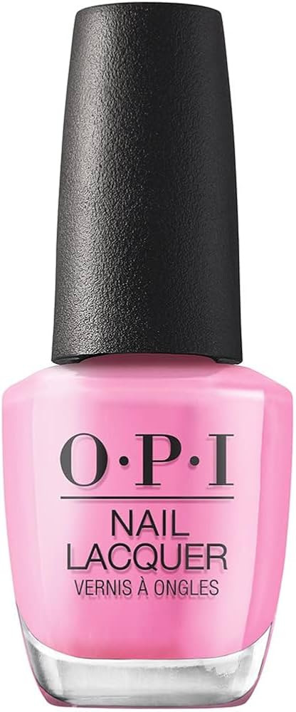 OPI Nail Lacquer Nail Polish | Opaque Bright Pink Crème Chip Resistant Nail Polish | Vegan, Fast... | Amazon (US)