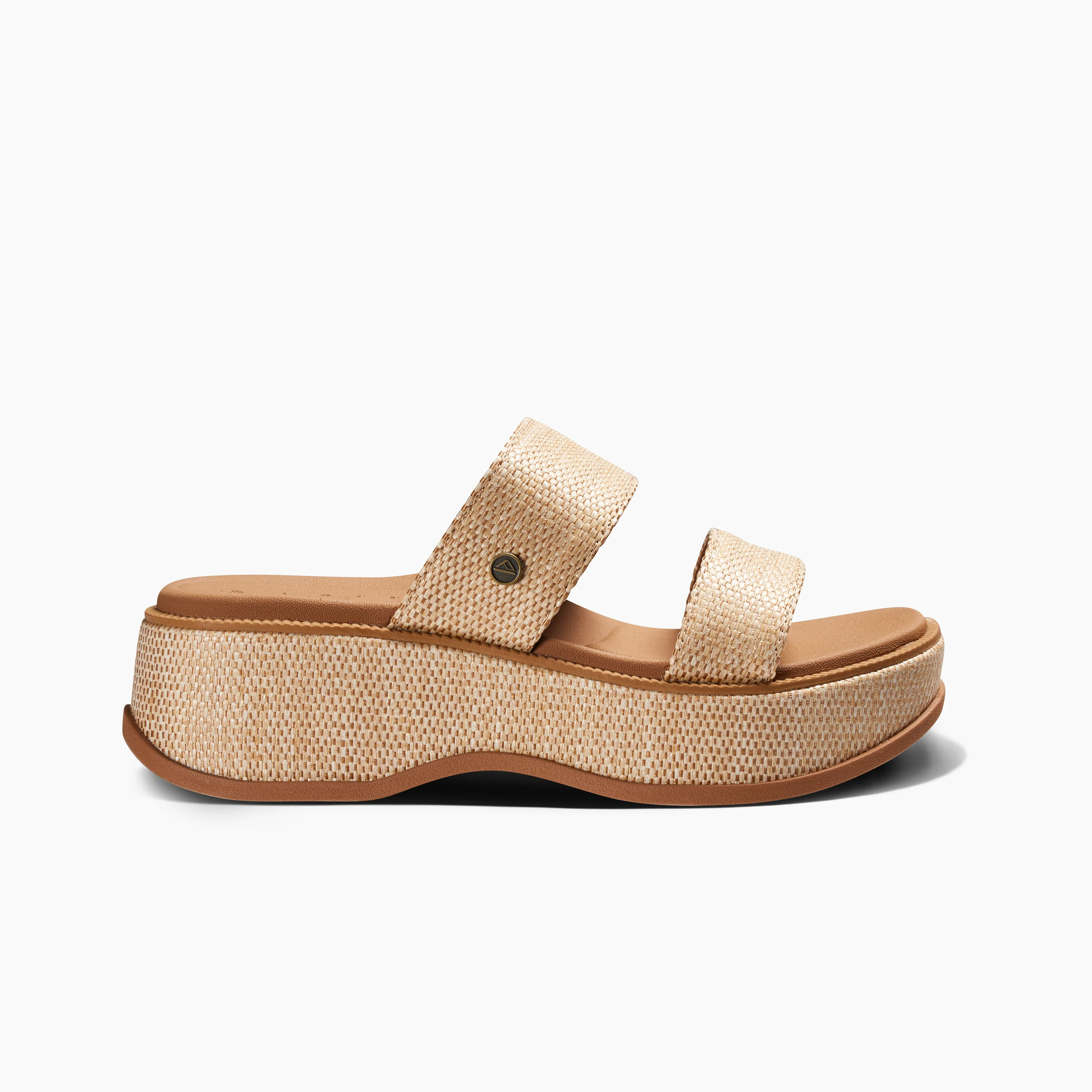 Women's Lofty Lux Hi Platform Sandals in Tan Raffia | REEF® | Reef