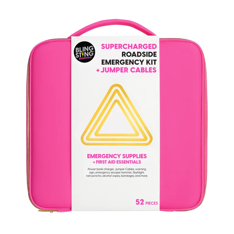 BLINGSTING Supercharged Car Emergency Kit - Pink | Walmart (US)