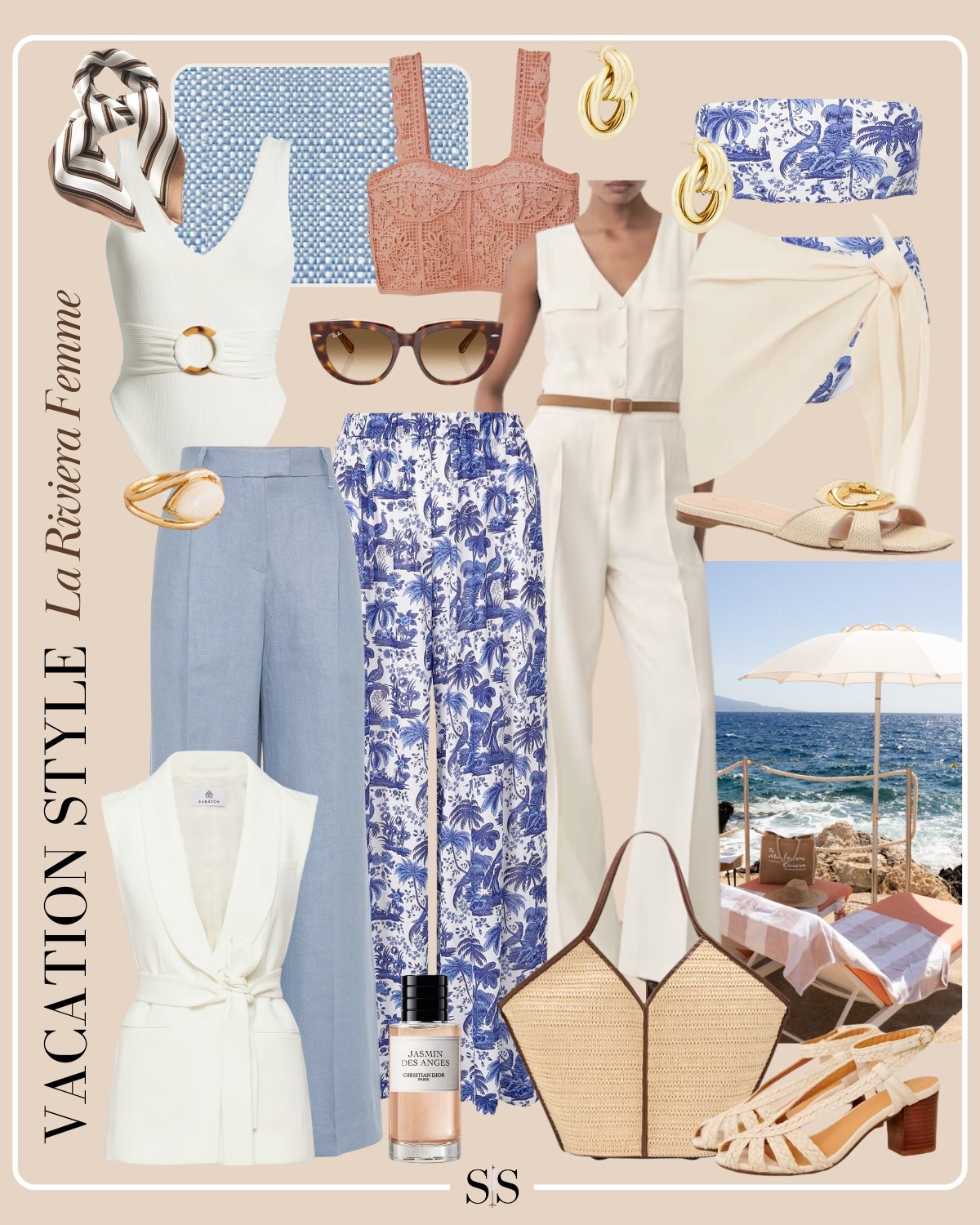 Vacation Style | La Riviera Femme:  

Channel the timeless elegance of the French Riviera with this polished and relaxed vacation style! Think Parisian-inspired pieces with a modern twist, perfect for a getaway by the Mediterranean. 

#LaRivieraFemme #ParisianVibes #MediterraneanChic #VacationStyle

#LTKStyleTip #LTKTravel