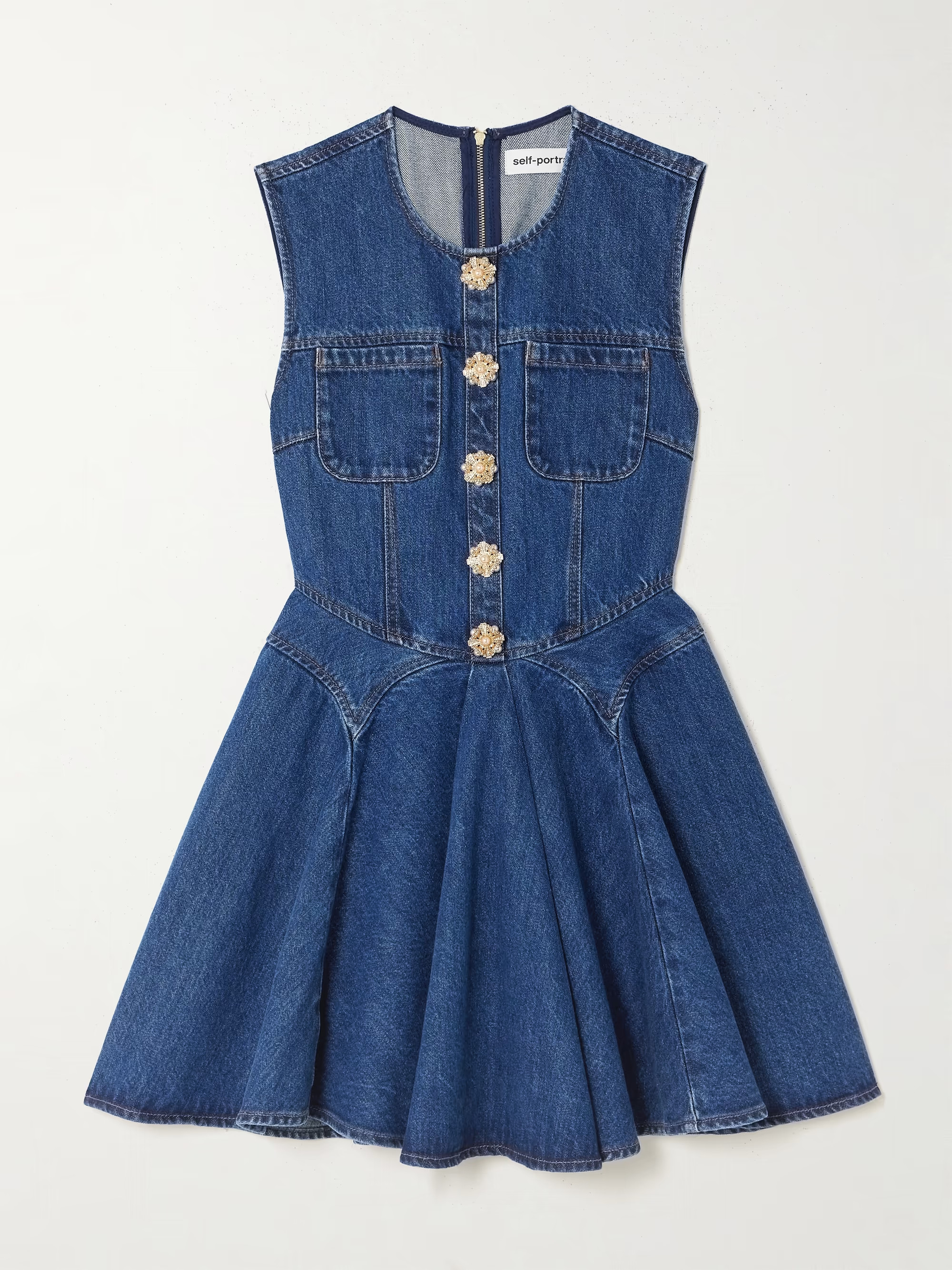 Denim mini dress | NET-A-PORTER (US)