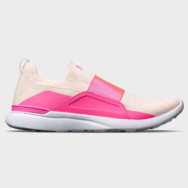 Women's TechLoom Bliss Creme / Fusion Pink / White | APL - Athletic Propulsion Labs