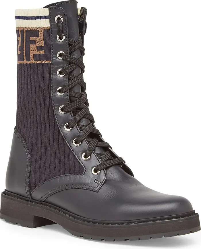 Rockoko Chelsea Sock Combat Boot (Women) | Nordstrom