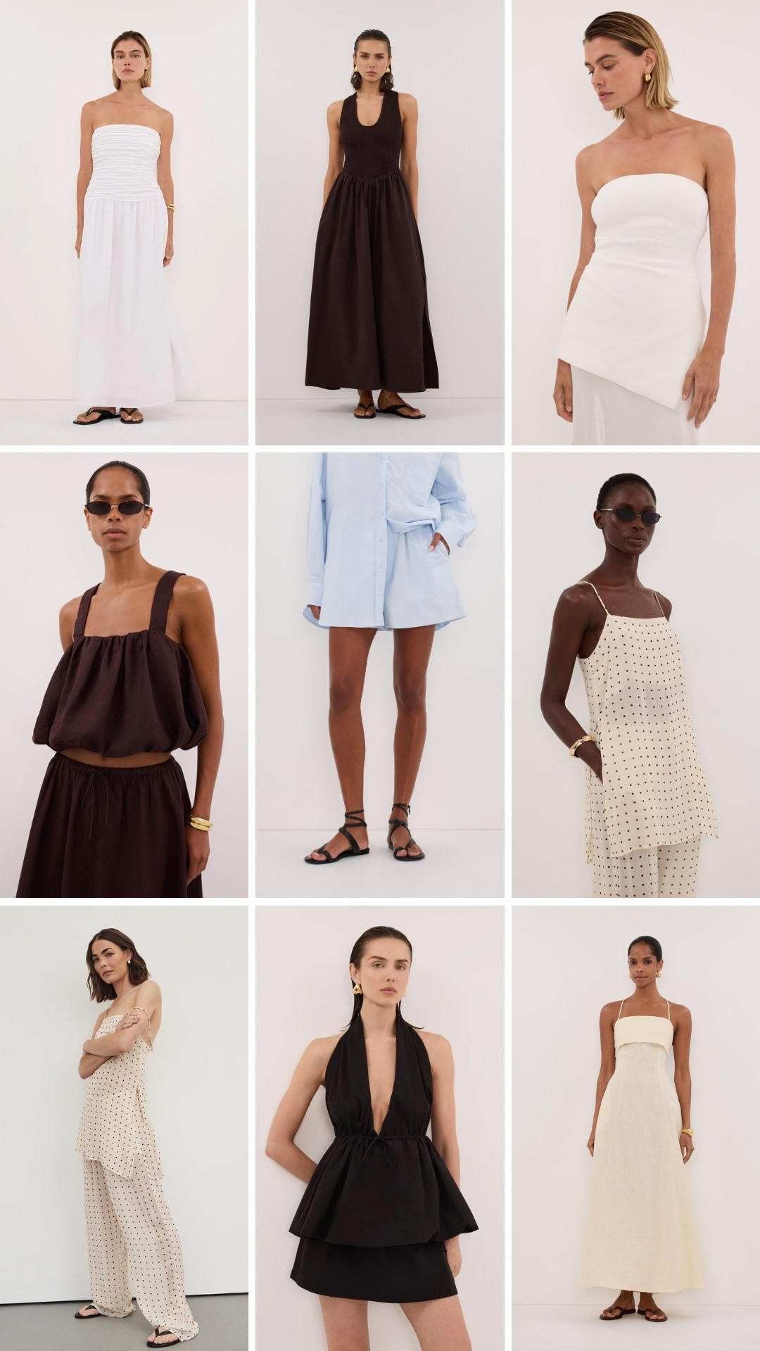 DISSH currently have 30% off their spring summer holiday faves 🤍 linen pieces, polka dots, co ords, bubble tops, halter neck tops, baby blue, chocolate brown, white dresses

#LTKsummer #LTKspring #LTKdresses