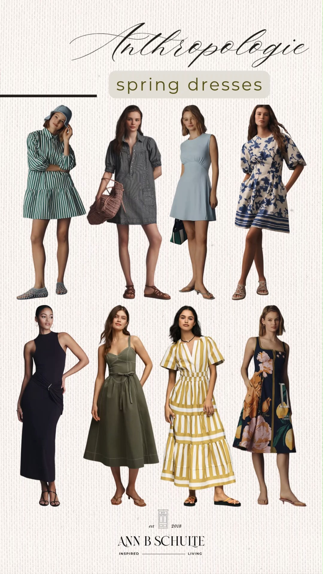 Anthropologie spring dresses are all floaty hems, pretty prints, and that easy charm that makes getting dressed feel fun again. Soft, sunny, and ready for plans. 🌷👗✨
#Anthropologie #AnthroStyle #SpringDresses #SpringFashion #BohoChic #DressSeason #OOTDInspo #WardrobeRefresh #LTKSpringStyle #StyleCrush 

 #LTKootd #LTKSeasonal