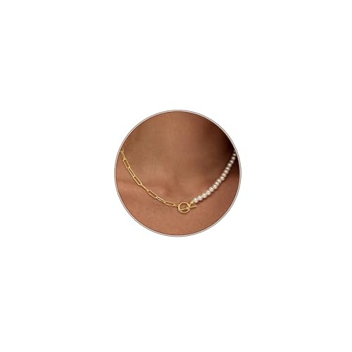 Zeffy Pearl Necklace 4MM/6MM/8MM Dainty Round Imitation Pearl Choker Necklace Wedding Pearl Neckl... | Amazon (US)