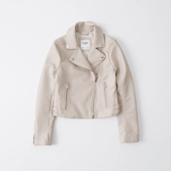 Women's Faux Leather Moto Jacket | Women's Clearance | Abercrombie.com | Abercrombie & Fitch (US)
