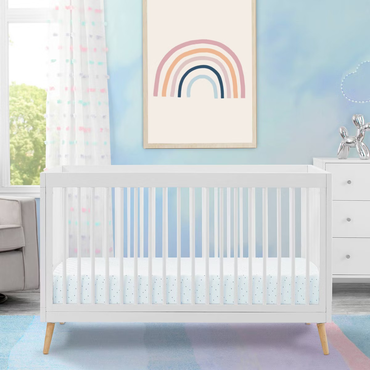 Delta Children Jordan 4-in-1 Convertible Crib - Bianca White | Target