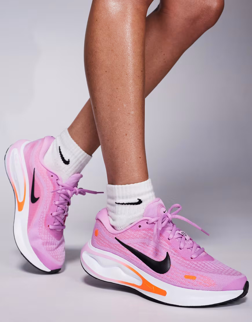 Nike Running Journey Run sneakers in pink | ASOS (Global)