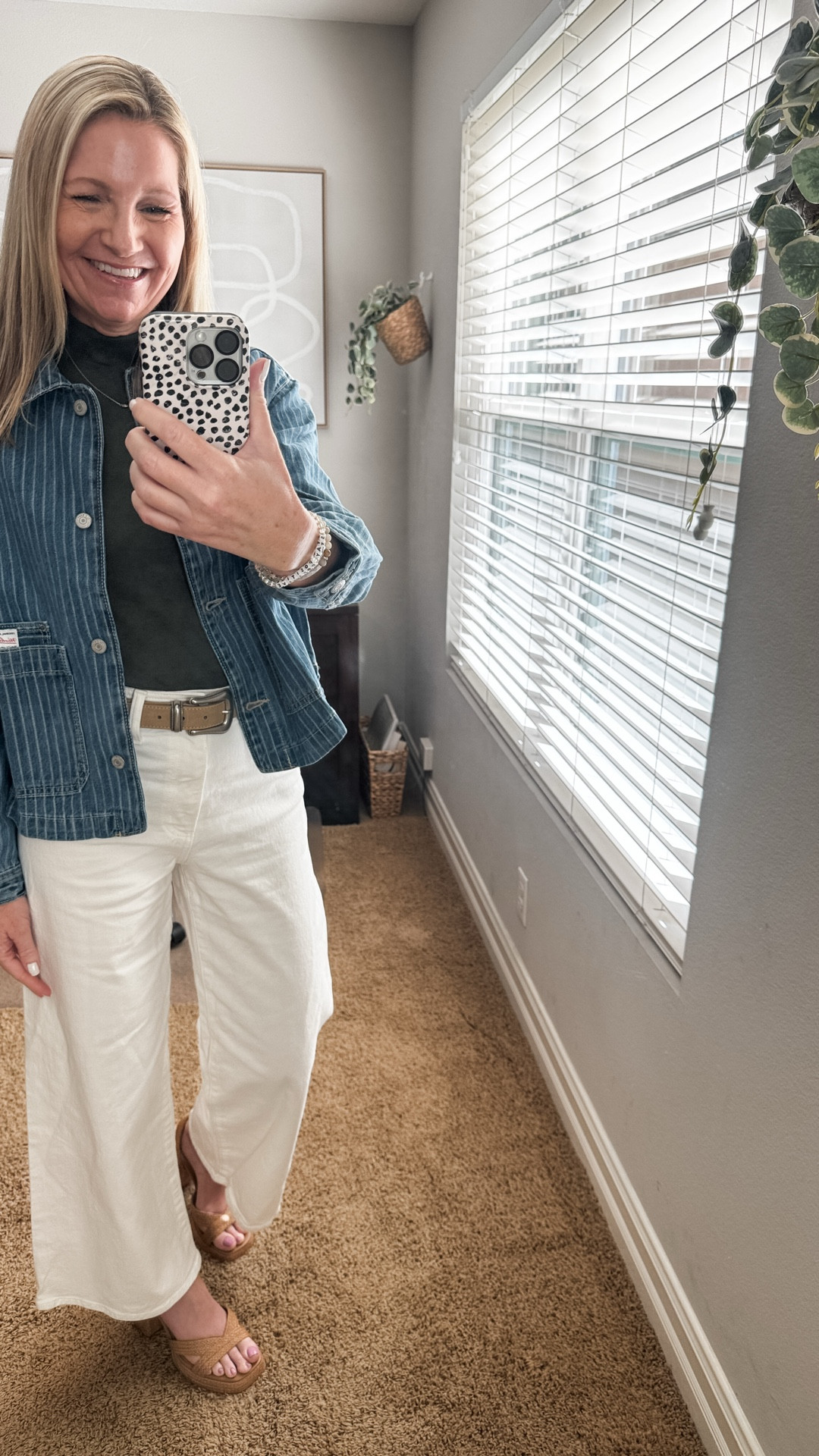 Spring is denim jacket season for me and every year I spot a new style that I have to add to my collection. This striped Old Navy jacket is cropped and comes with a matching pair of jeans. This will be great layered over white dresses and solid tops. 

My white jeans are the Target sailor jeans from last year. 

#LTKSaleAlert #LTKootd #LTKOver40