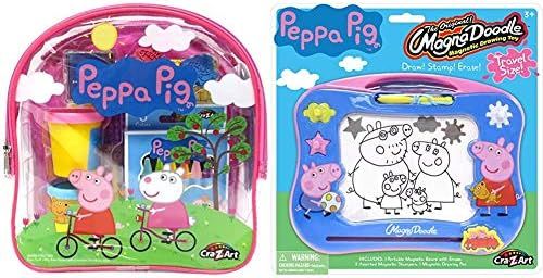 Cra-Z-Art 21018 Peppa Pig Ultimate Activities Backpack Building Kit, Assorted Color & Peppa Pig T... | Amazon (US)